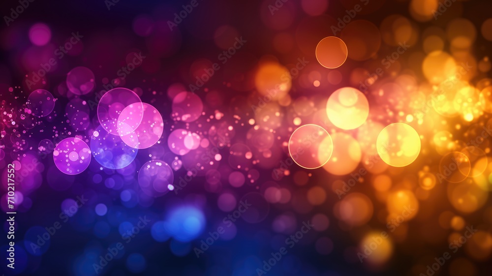 Fototapeta premium Abstract colorful bokeh lights with a dark to light gradient