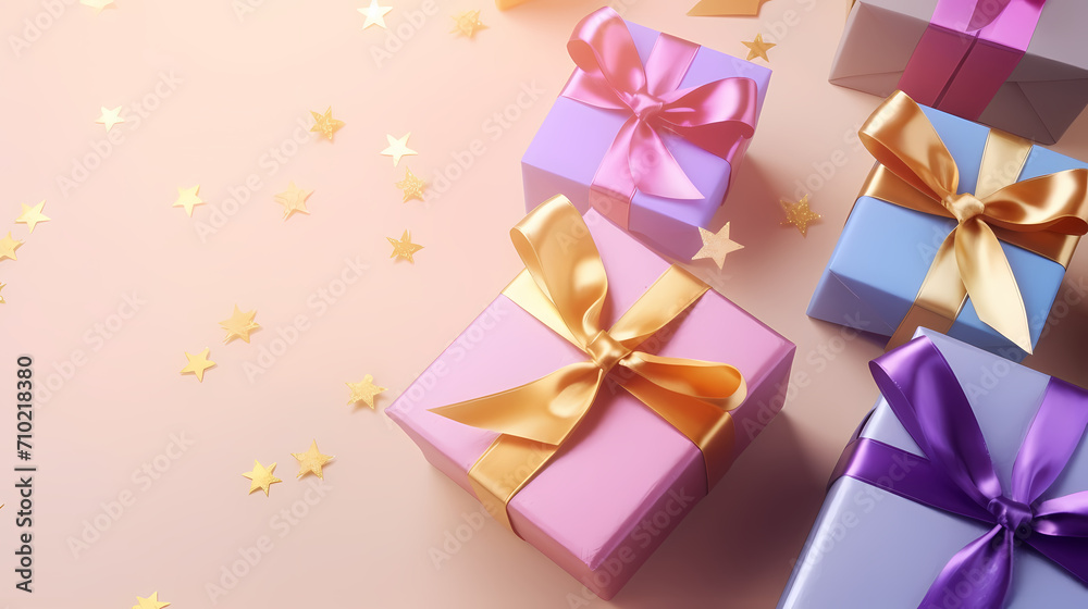 Gift background for birthdays, holiday anniversaries, Valentine's Day and weddings Gift background for birthdays, holiday anniversaries, Valentine's Day and weddings