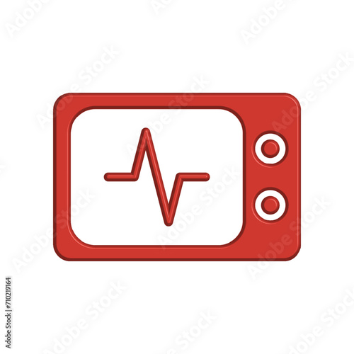 Heartbeat, heart beat pulse monitoring icon