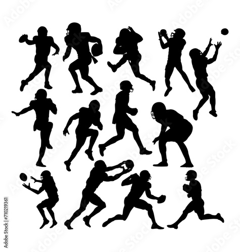american football player silhouette