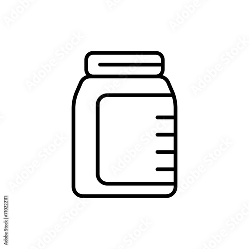 Nutrition outline icons, minimalist vector illustration ,simple transparent graphic element .Isolated on white background