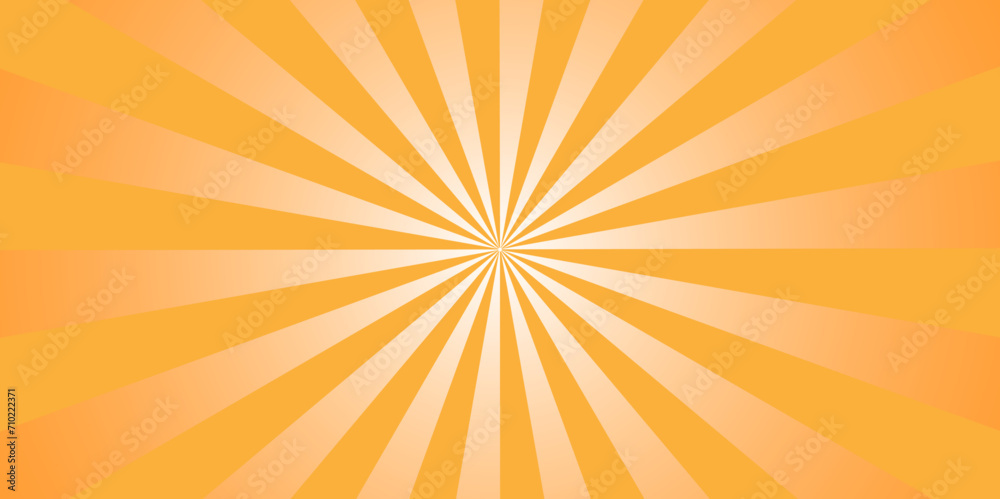 Obraz premium seamless abstract ray and illustration vector sunburst texture yellow and orange sunbeam pattern background.