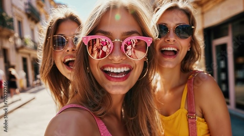 female friends on a summer ...