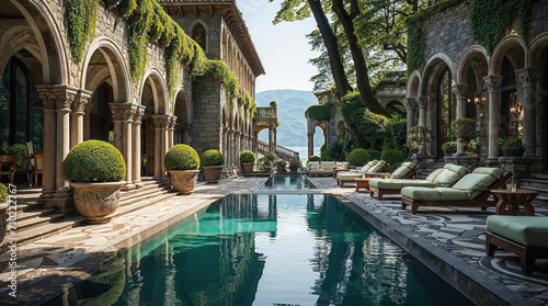 Luxurious mansion with terr...