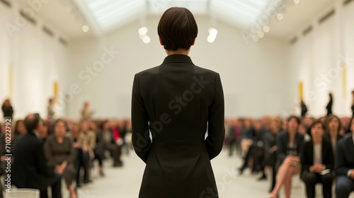 Public speaking to a crowde...
