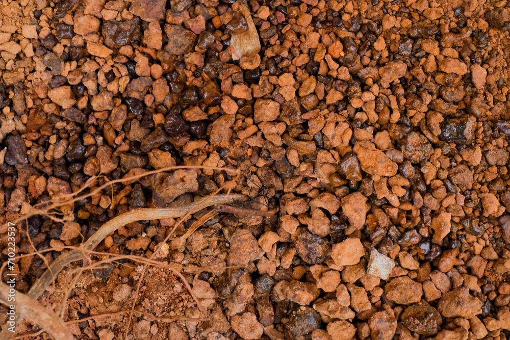 Natural Contrast: Captivating Texture of Clay Soil and Gravel Natural Contrast: Captivating Texture of Clay Soil and Gravel