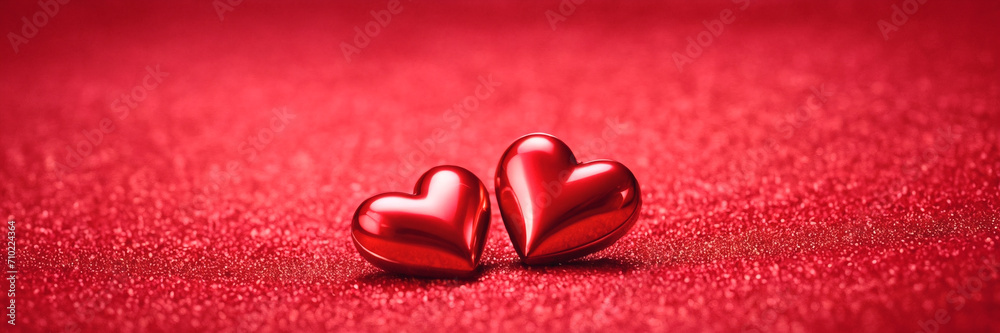 Valentine's day background with red heart