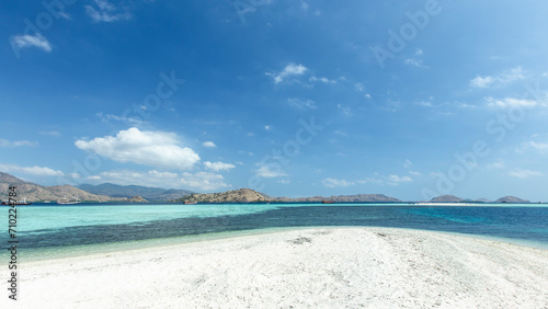 Panorama view at Taka Makasar Island, Flores Indonesia..