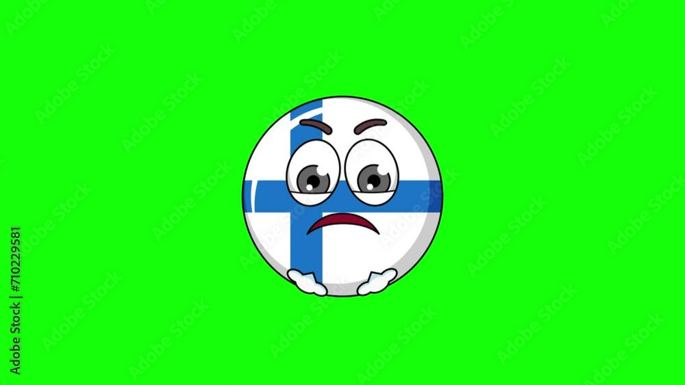 flag of finland character with expressions of irritation, anger, and contempt, face with Steam From Nose flag of finland character with expressions of irritation, anger, and contempt, face with Steam From Nose