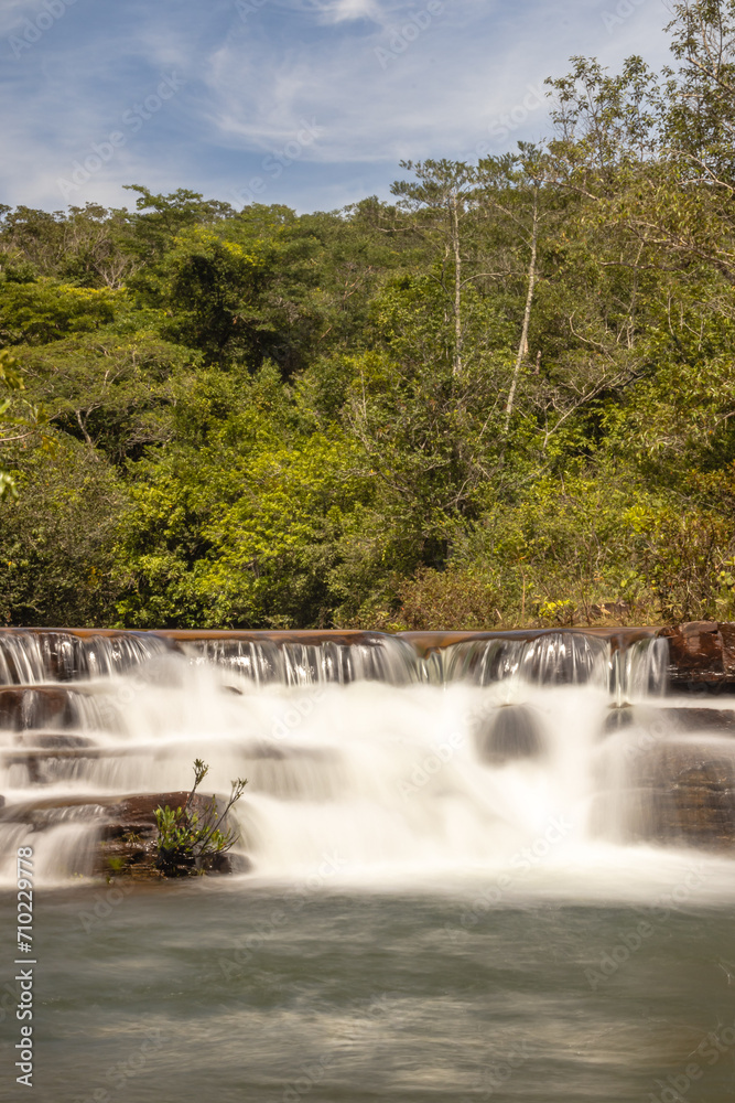 cachoeira na cidade de Paracatu, Estado de Minas Gerais, Brasil