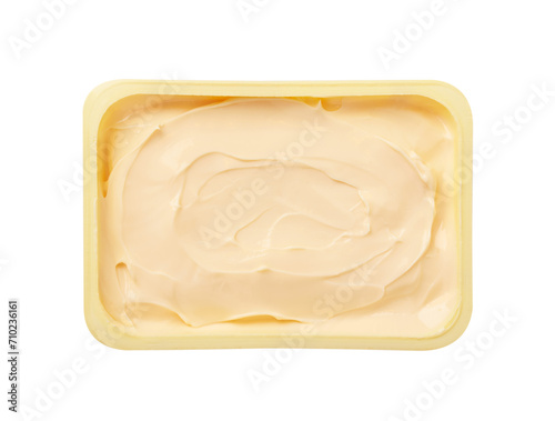 Processed cheese on white