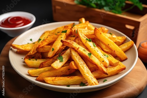 Healthier oil free French fries from an air fryer