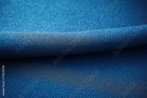 Closeup of blue fabric texture as background