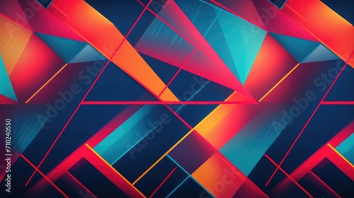 Wallpaper Mural minimal poster geometric background illustration shape trendy, vibrant stylish, creative digital minimal poster geometric background Torontodigital.ca