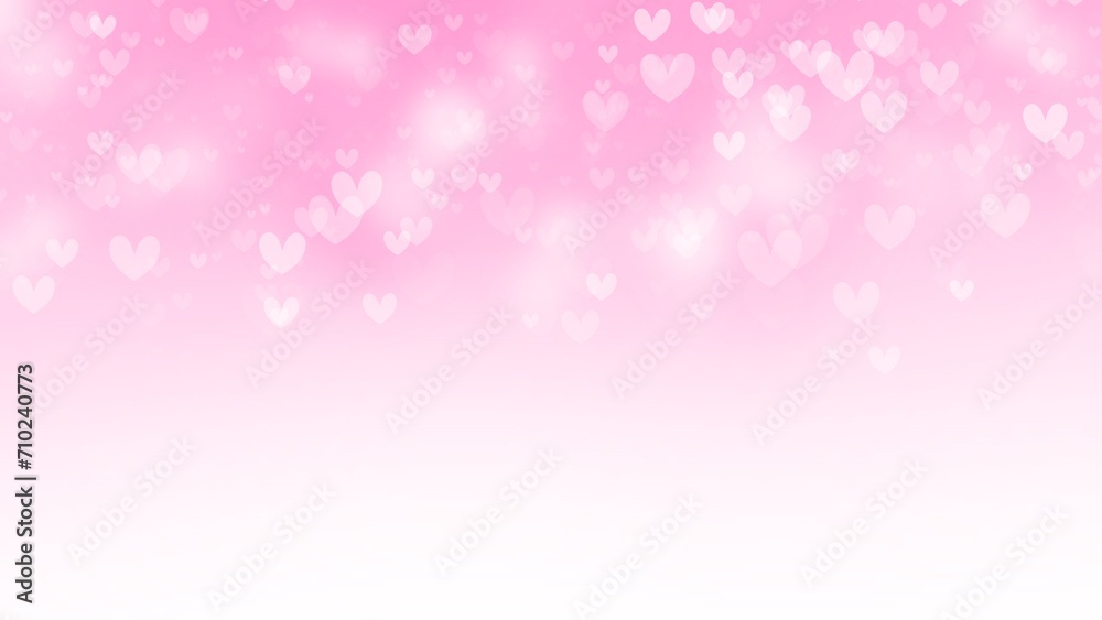 Abstract heart bokeh banner background, Colorful smooth illustration Background Abstract heart bokeh banner background, Colorful smooth illustration Background