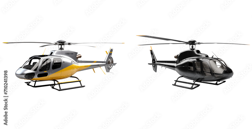 PNG Set of helicopter isolated on transparent background