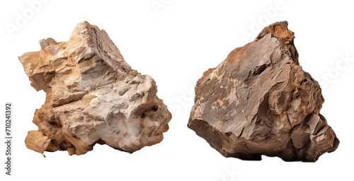 PNG Set of stone isolated on transparent background