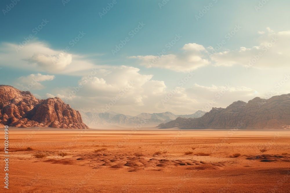 Mountainous desert scenery