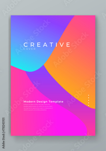 Colorful colourful vector minimalist geometric shapes creative design cover template. Minimal brochure layout and modern geometric report business flyers poster template.