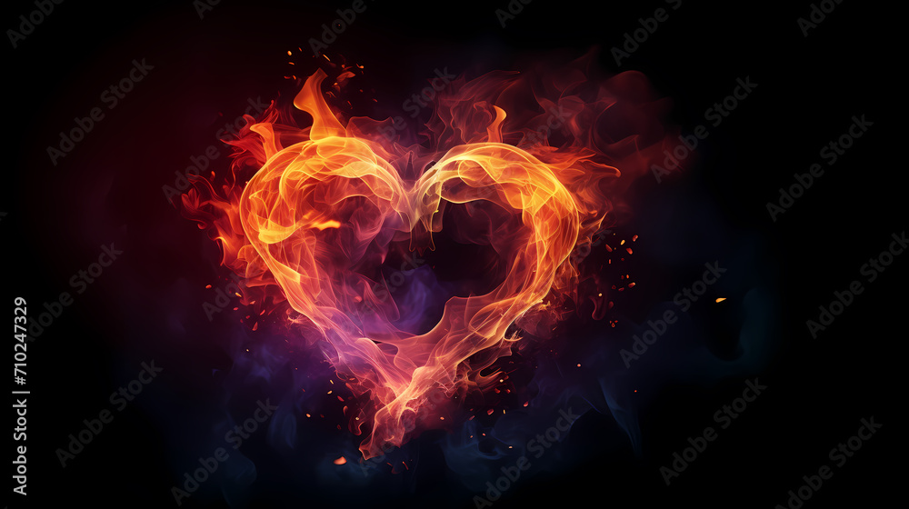 Fototapeta premium Valentine's Day, love and romance background, background with heart shapes