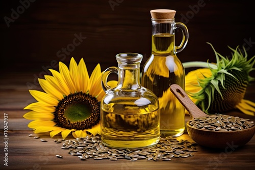 Varieties of cooking oil include sunflower olive and sesame with seeds