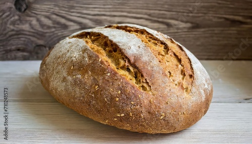 The bread on a table.