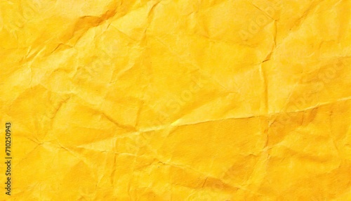 The yellow crumpled paper background.