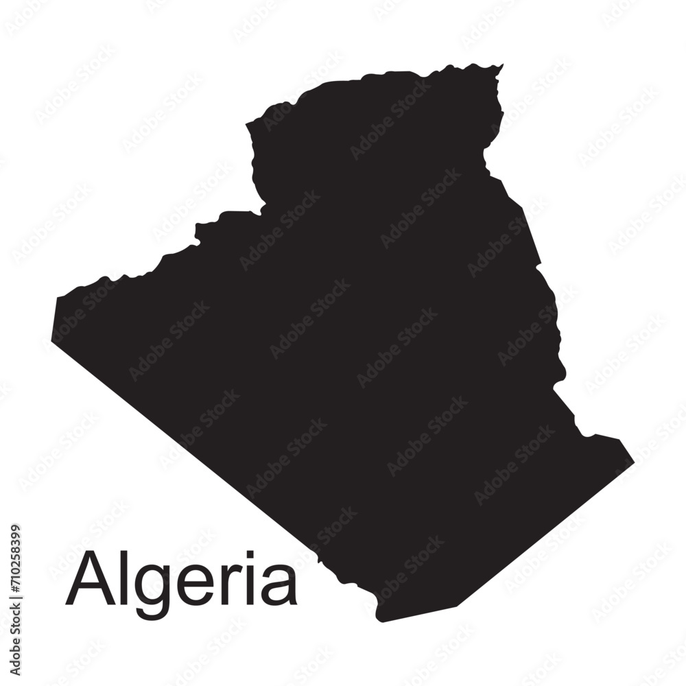 Algeria country map