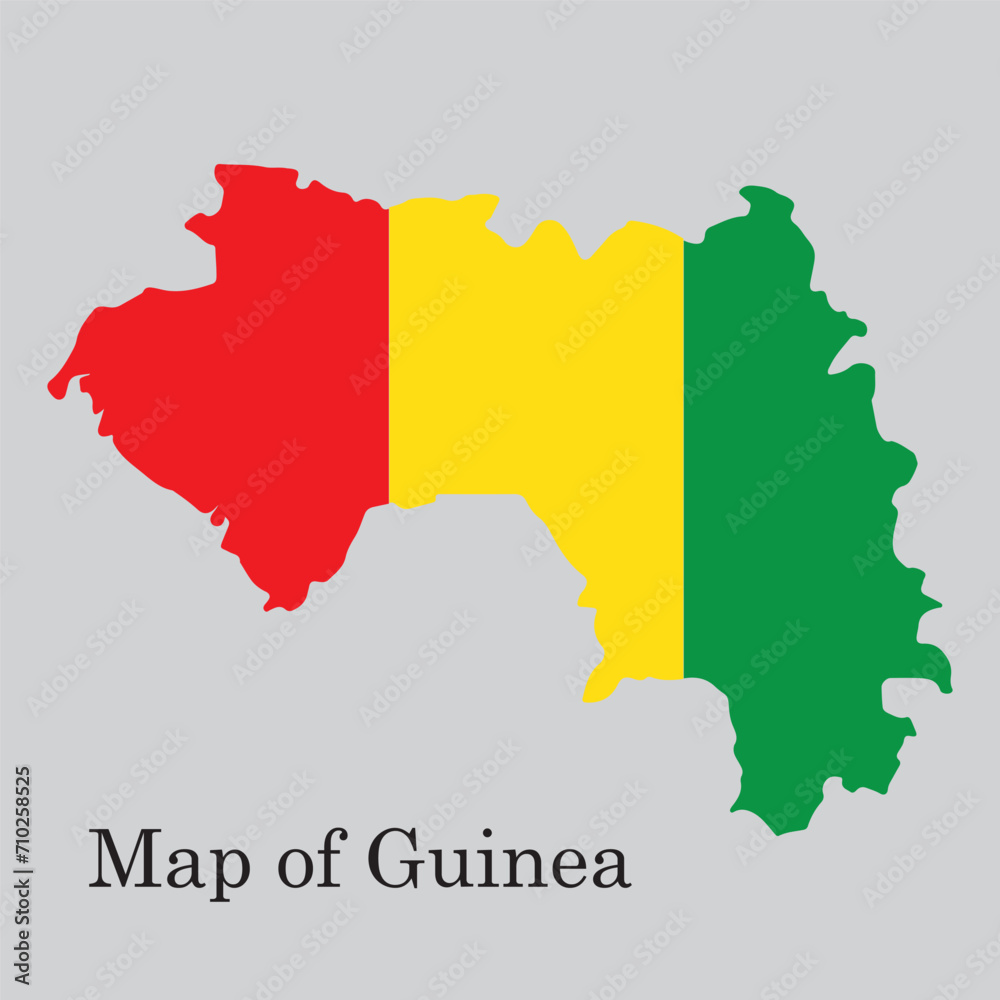 Obraz premium Map of Guinea