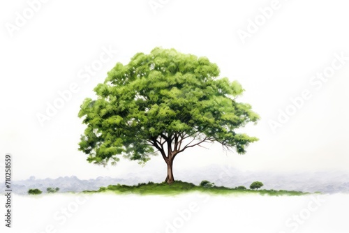 A giant tree on a white background