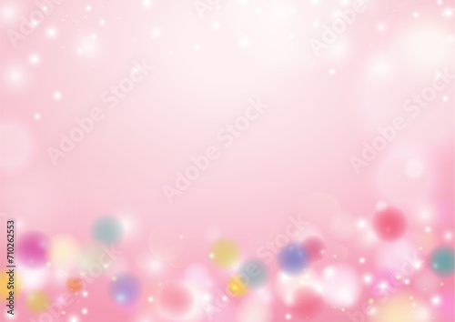 キラキラ背景ヨコ〜ピンク01
