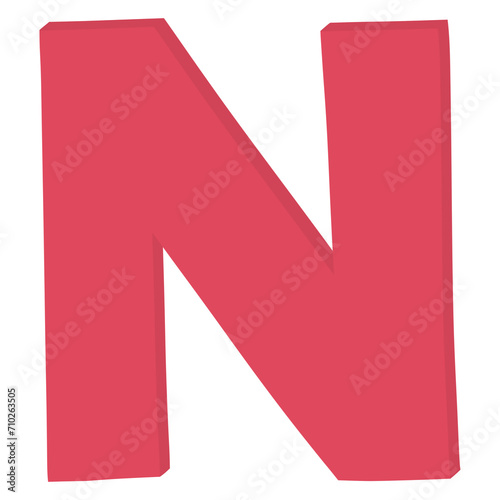 Free Download Red letter n - GFXLoad