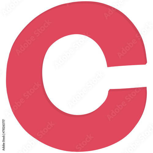 Red letter c