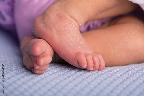 Newborn soft baby feet body part delicate motherhood  © natrocfort
