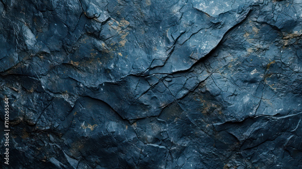 Rock texture background. dark blue rough mountain surface. textured stone background with space for design