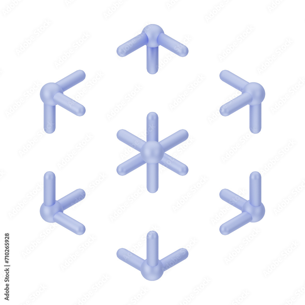 Decorative abstract basic 3D Element Design object