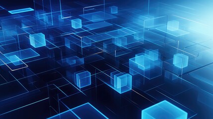 modern blue technology background illustration abstract internet, network communication, data computer modern blue technology background