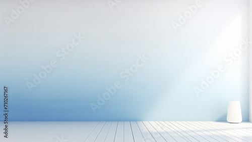 Minimalist White Wall with a subtle ombre light wash background
