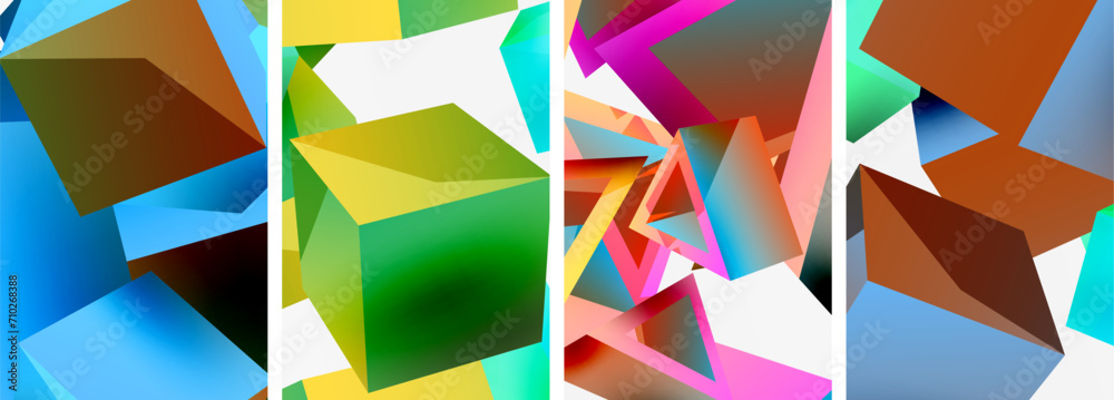 Composition of 3d cubes and other geometric elements background design for wallpaper, business card, cover, poster, banner, brochure, header, website Composition of 3d cubes and other geometric elements background design for wallpaper, business card, cover, poster, banner, brochure, header, website