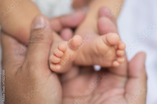 Newborn soft baby feet body part delicate motherhood  © natrocfort