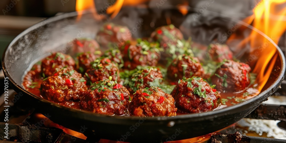 Vindaloo Culinary Adventure - Bold, Tangy, and Fiery! - Heat and Spice Unite in Daring Culinary Journey - Brace Yourself for a Flavor Explosion - Vibrant, Fiery Lighting