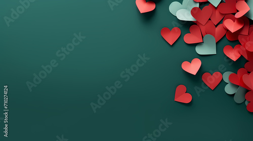 Valentine's Day, love and romance background, background with heart shapes