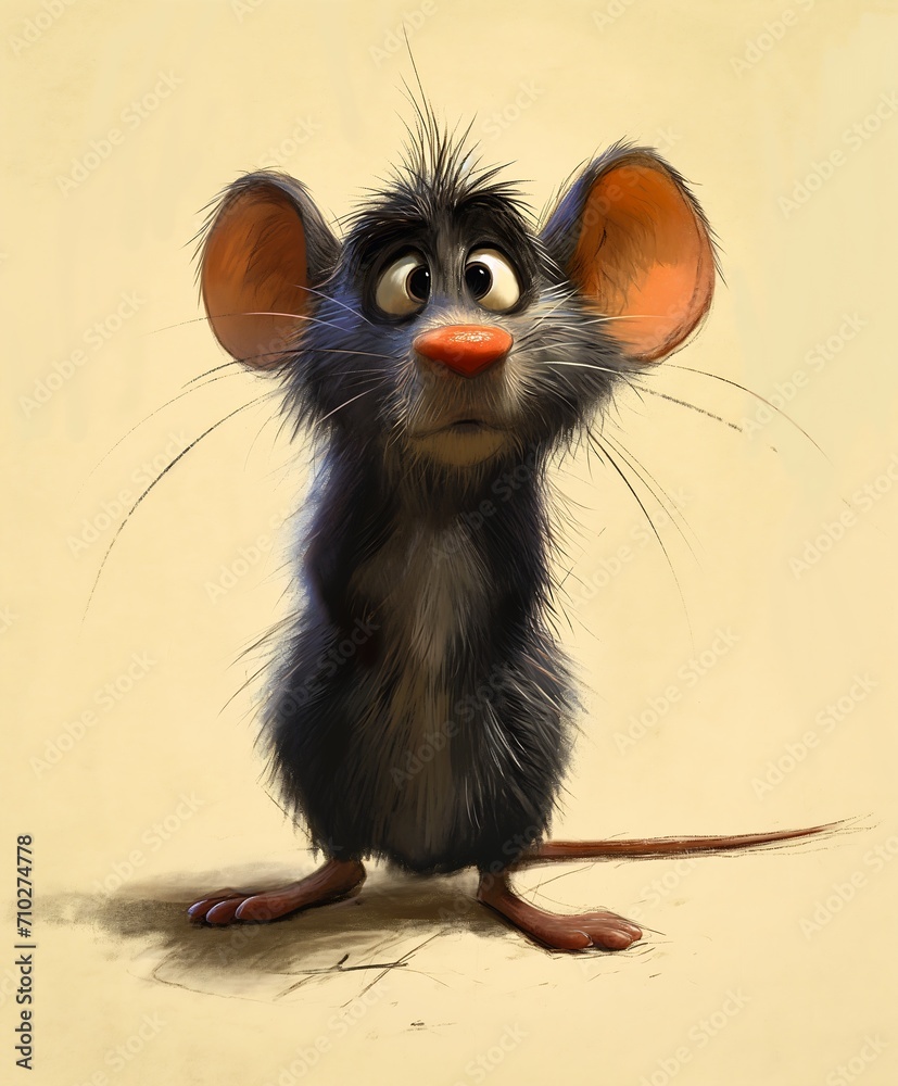 cartoon mouse big nose ratatouille computer jerry concerned expression ...