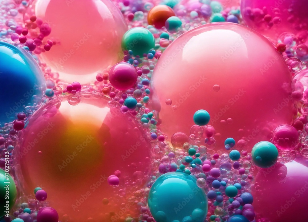 bubbles transparent Abstract beautiful Background generative ai illustration art