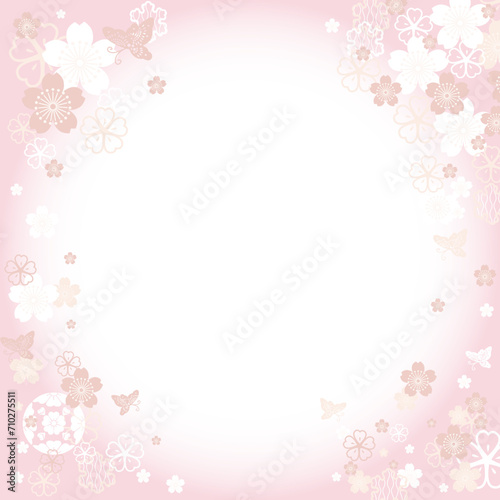 桜の飾りフレーム © Ash