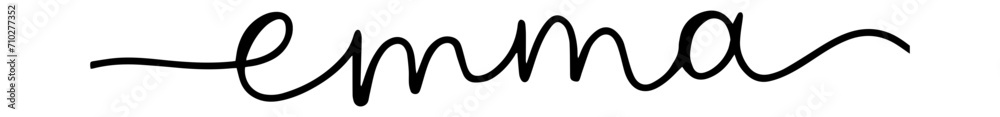 Emma - handwritten style illustrated Emma - handwritten style illustrated