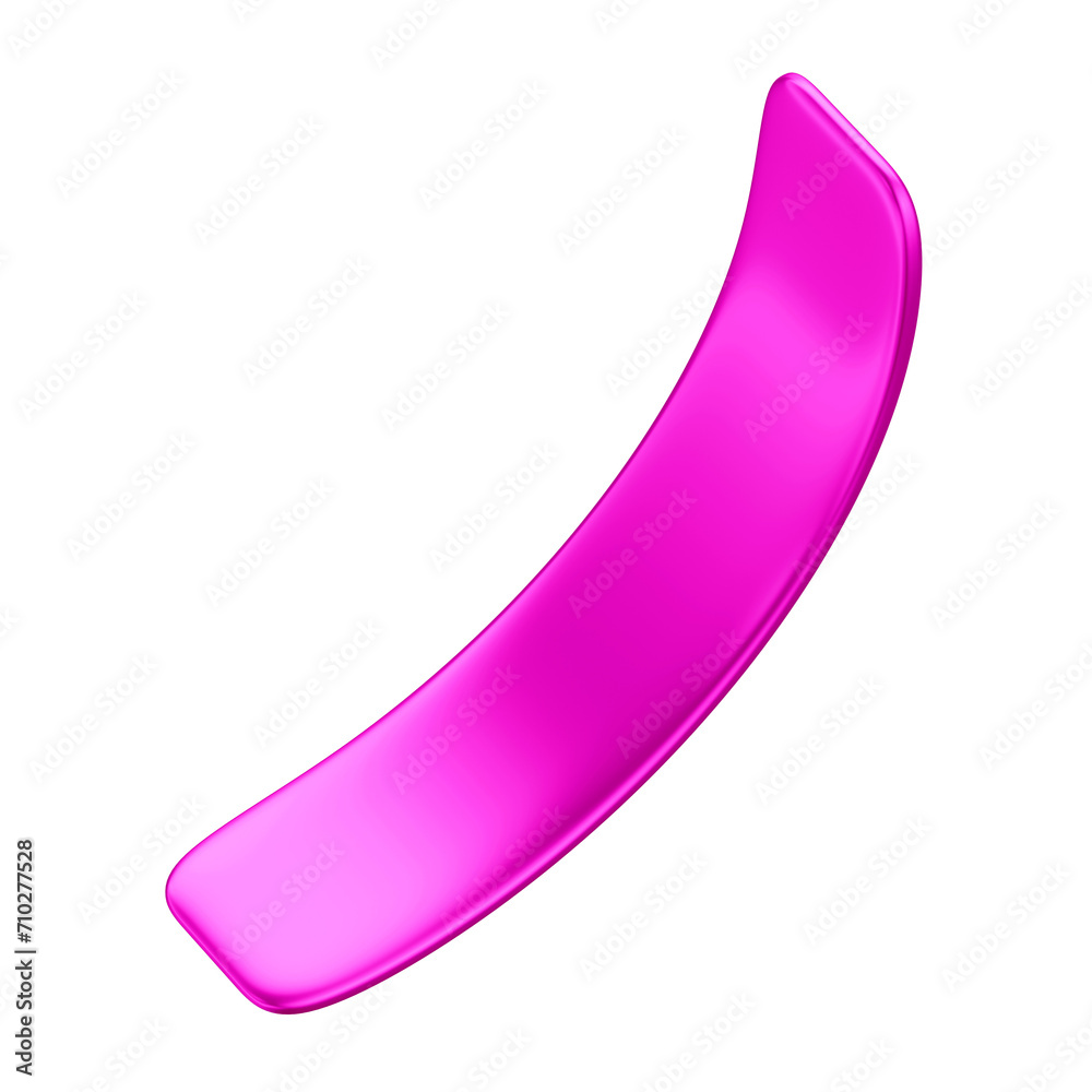 3D Metallic Pink Ribbon Confetti with Transparent Background 3D Metallic Pink Ribbon Confetti with Transparent Background
