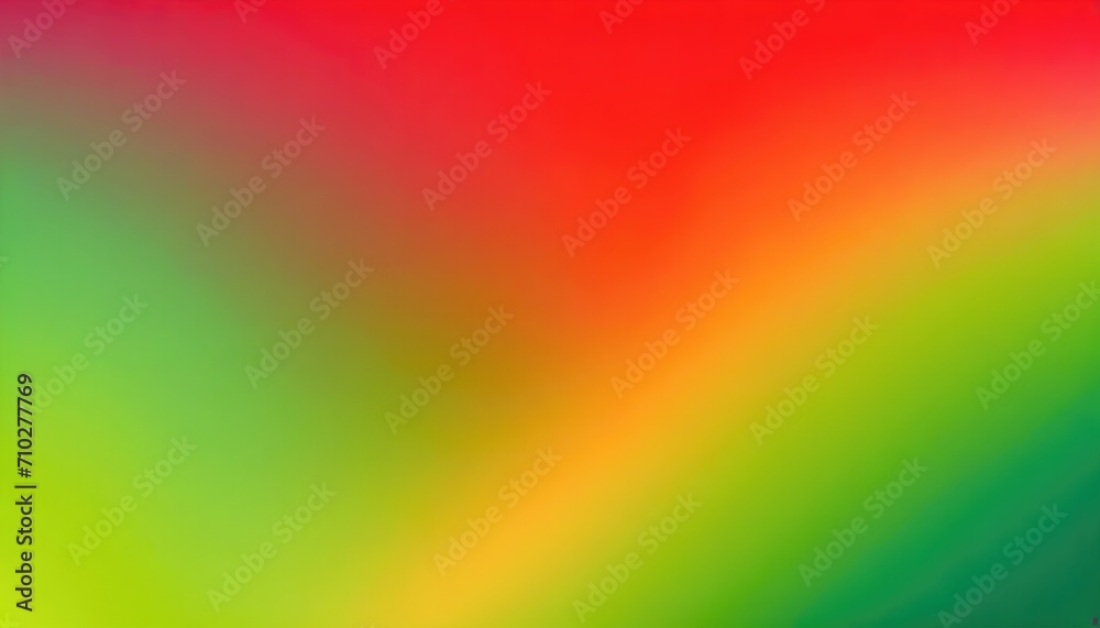 Abstract blurry red, yellow and green gradient color mesh.