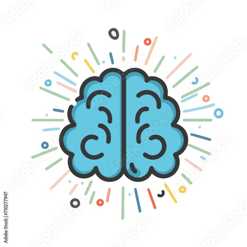 brain icon, vector