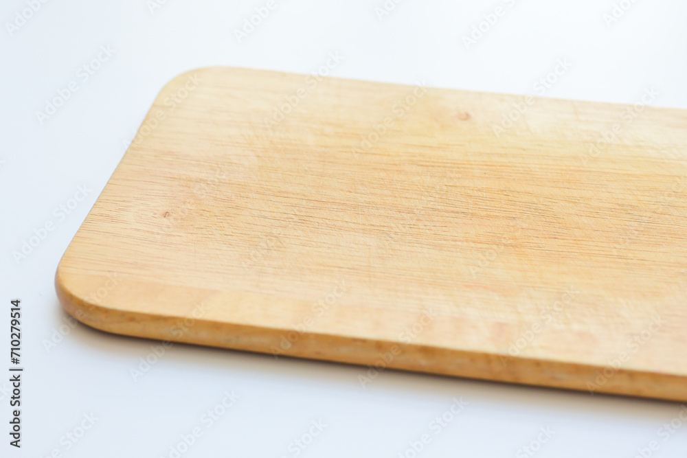wooden cutting board isolated on white background, plank wood in the kitchen wooden cutting board isolated on white background, plank wood in the kitchen